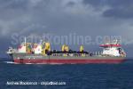 ID 5374 QUEEN OF THE NETHERLANDS (1998/33423grt - 22689grt pre-lengthening/IMO 9164031) the main dredging vessel on the AU$970million project to deepen both the Port Phillip and Melbourne shipping channels,...